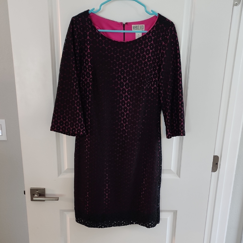 Chic Black and Pink Dress